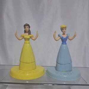 Lot Of 2 Play-Doh Disney Princess Belle‎ Cinderella Figures